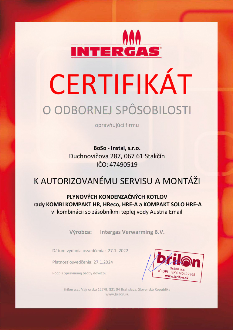 Certifikát